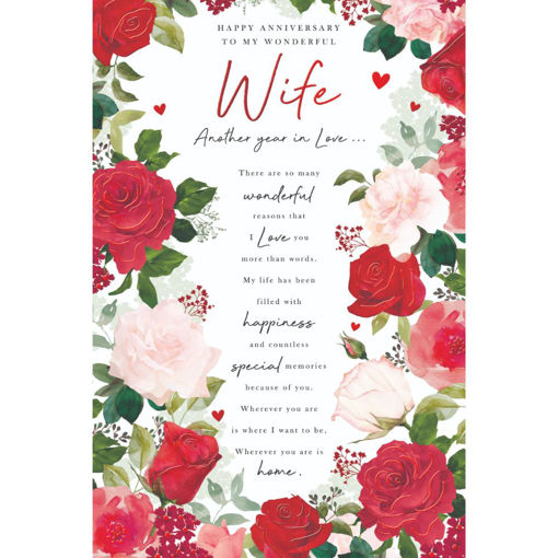 Picture of TO MY WONDERFUL WIFE ANNIVERSARY CARD
